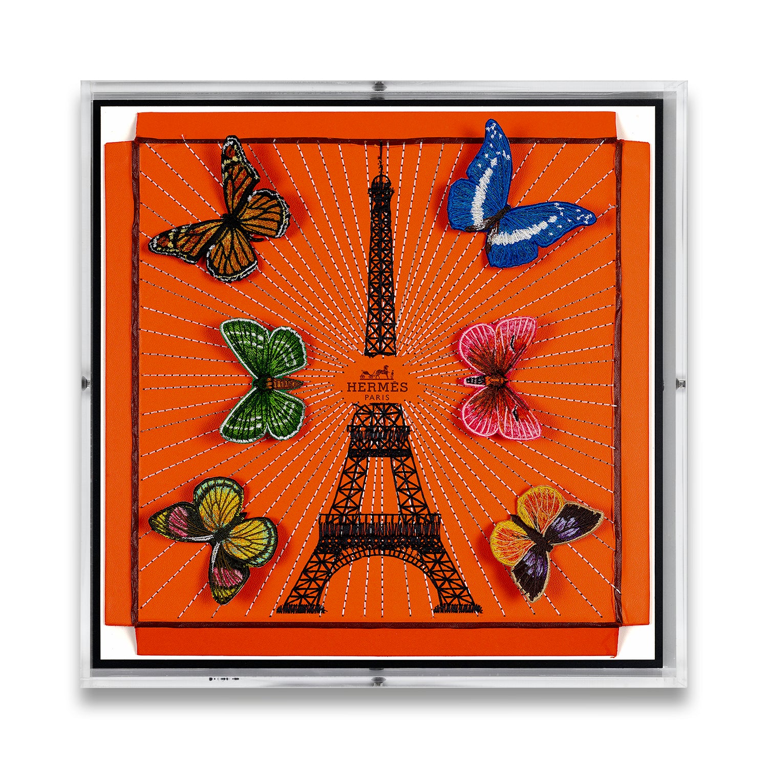 Hermès Eiffel Tower by Stephen Wilson (12x12x2