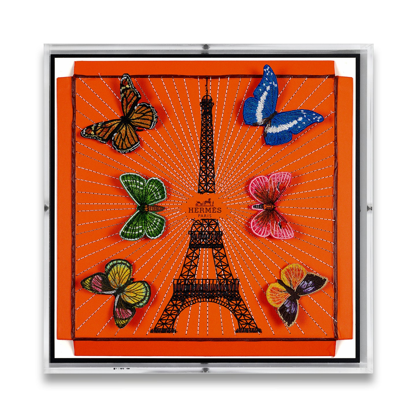 Hermès Eiffel Tower by Stephen Wilson (12x12x2")