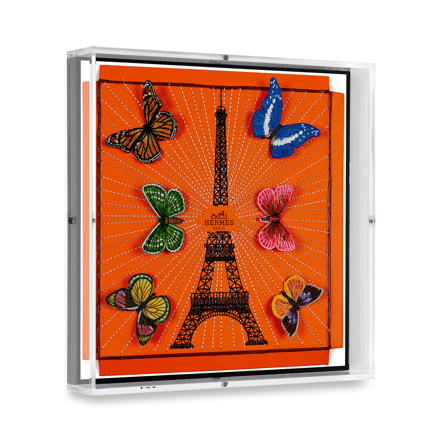 Hermès Eiffel Tower by Stephen Wilson (12x12x2
