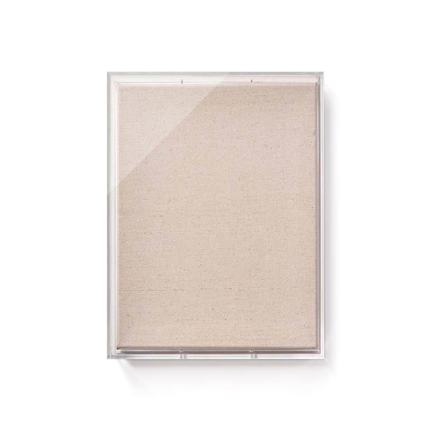 Modern Acrylic Shadowbox with Linen Canvas 3" Depth - UV Grade