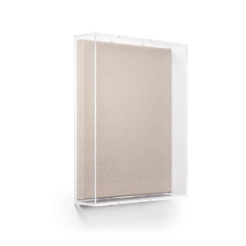 Modern Acrylic Shadowbox with Linen Canvas 3" Depth - UV Grade