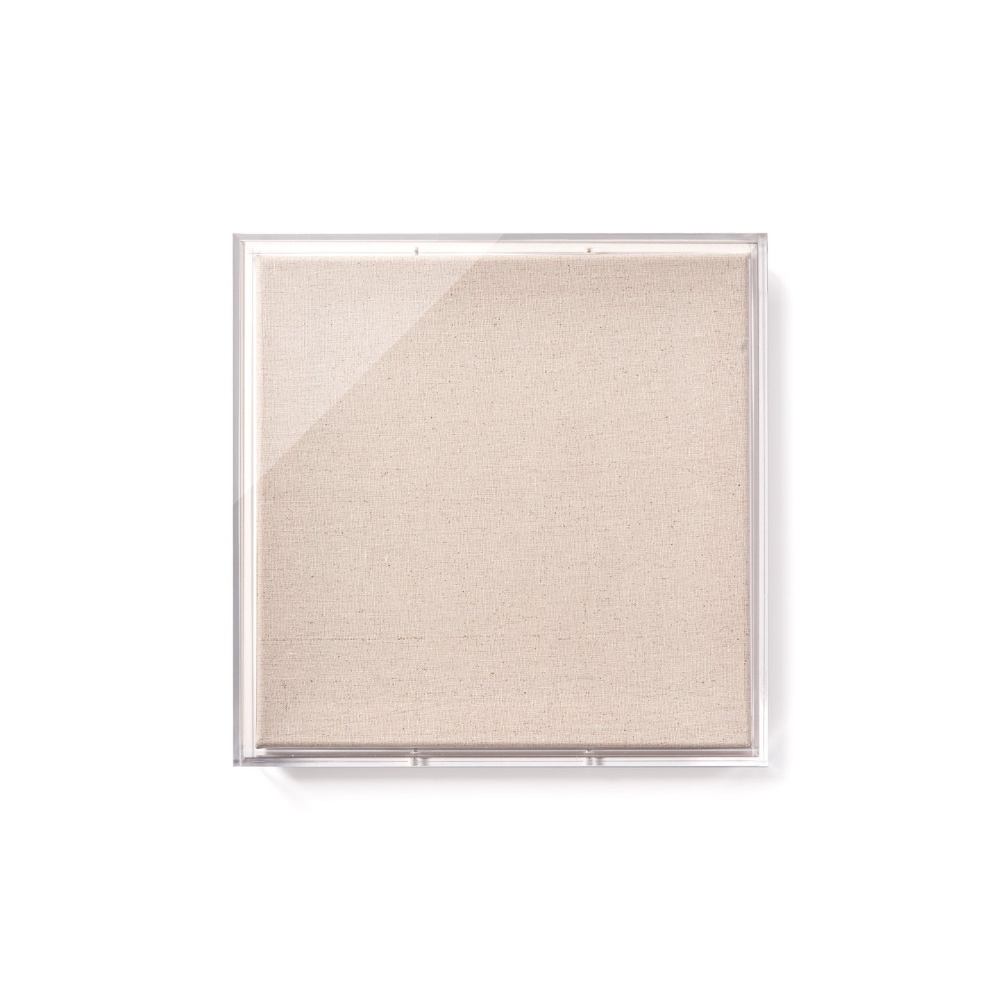 Modern Acrylic Shadowbox with Linen Canvas 3" Depth - UV Grade