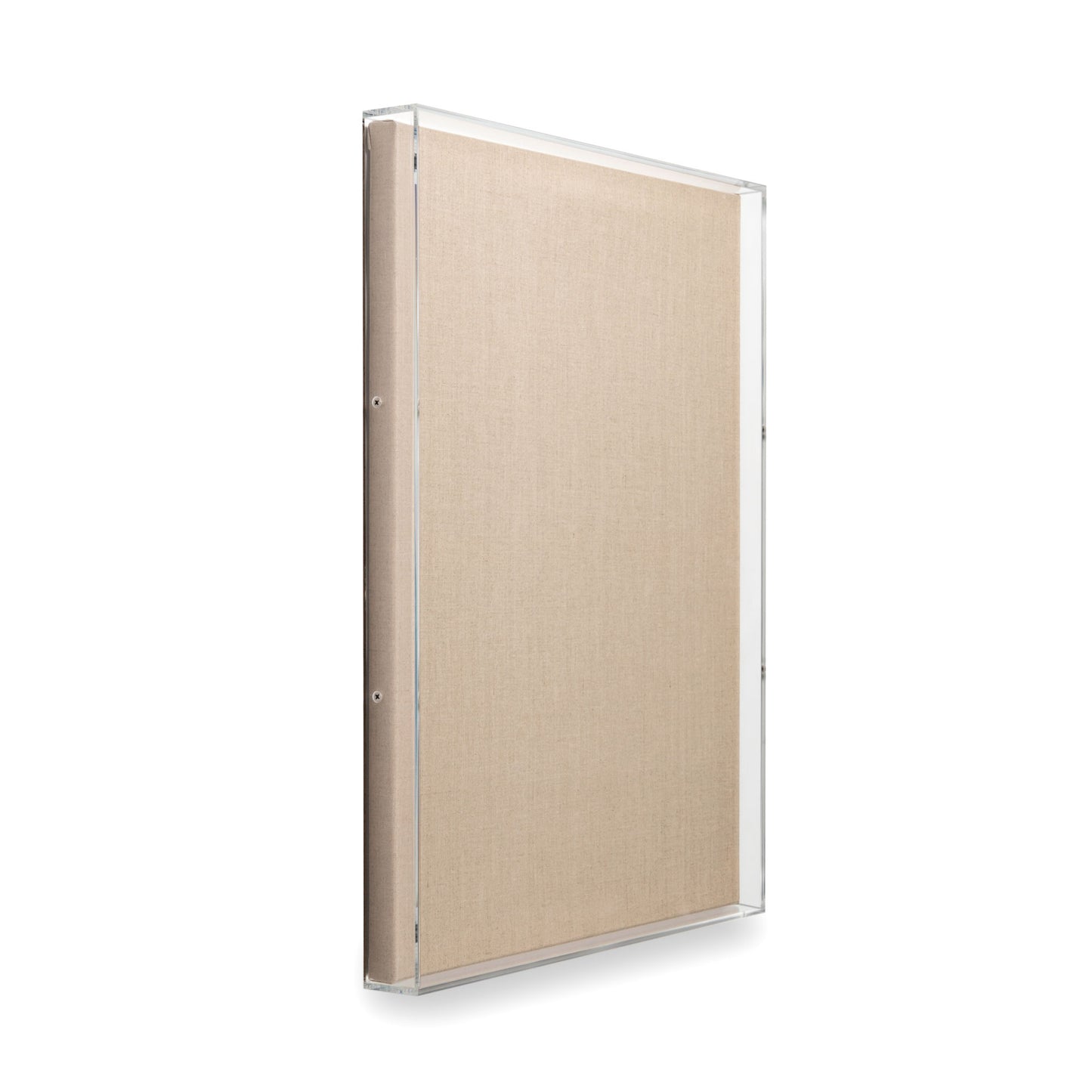 Modern Acrylic Shadowbox with Linen Canvas 2" Depth | UV Grade