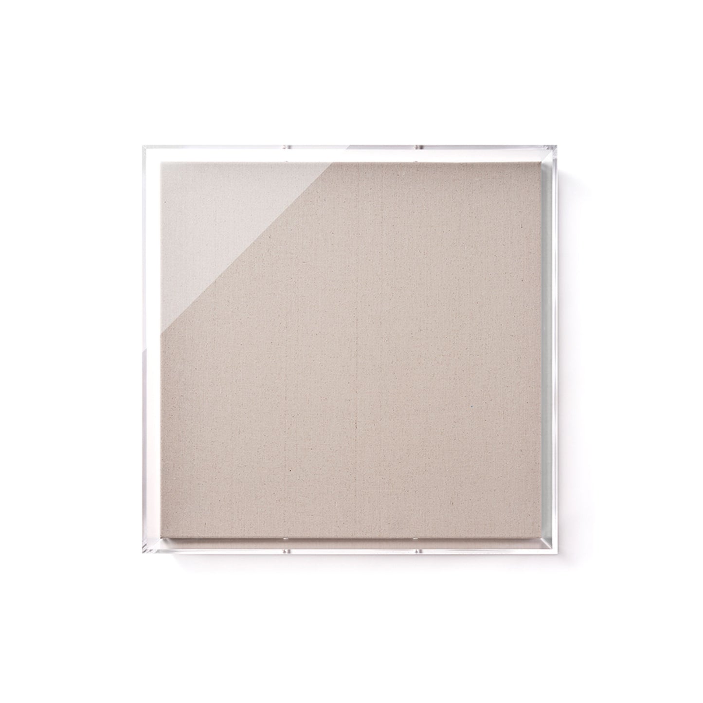 Modern Acrylic Shadowbox with Linen Canvas 3" Depth - UV Grade