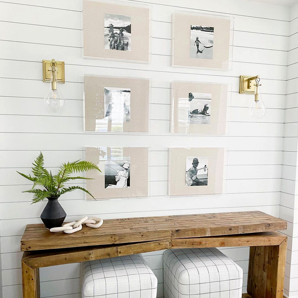 Modern Acrylic Shadowbox with Linen Canvas 2" Depth | UV Grade