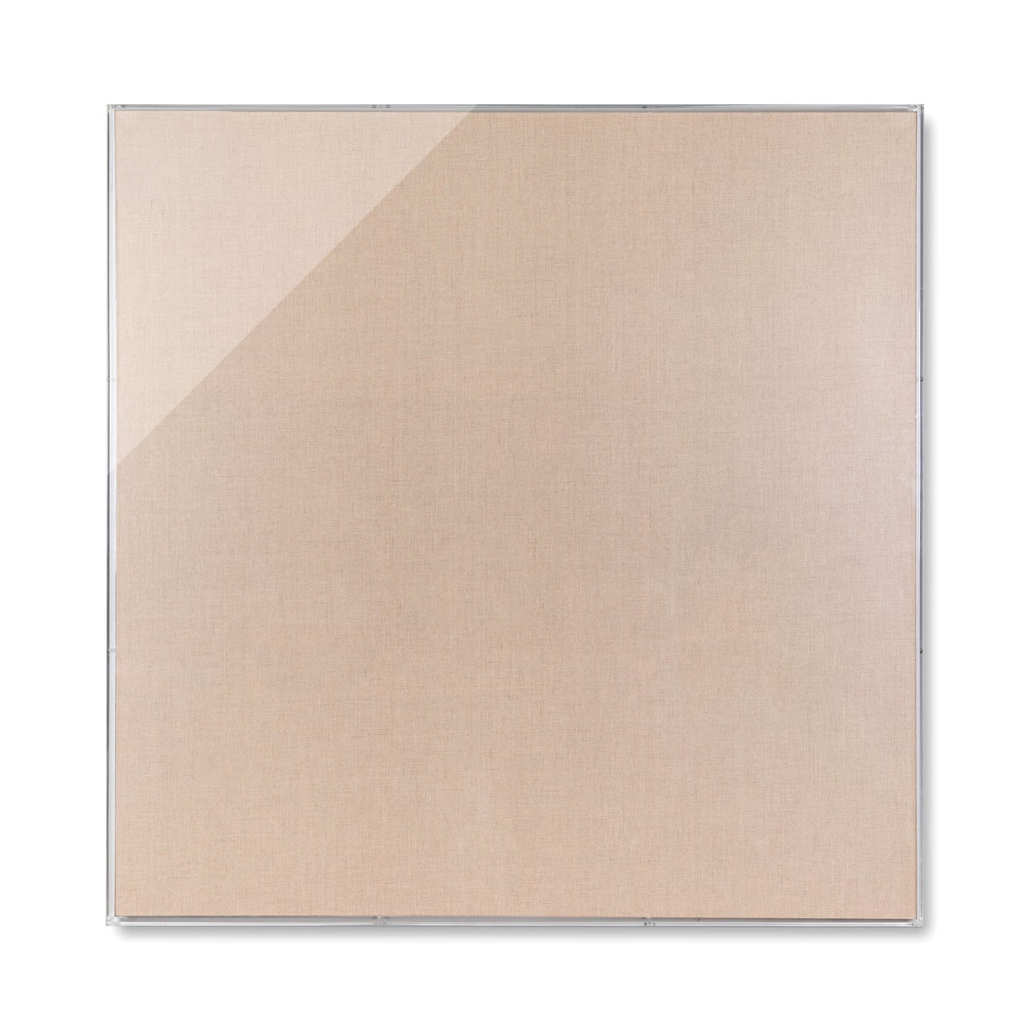 Modern Acrylic Shadowbox with Linen Canvas 2" Depth | UV Grade