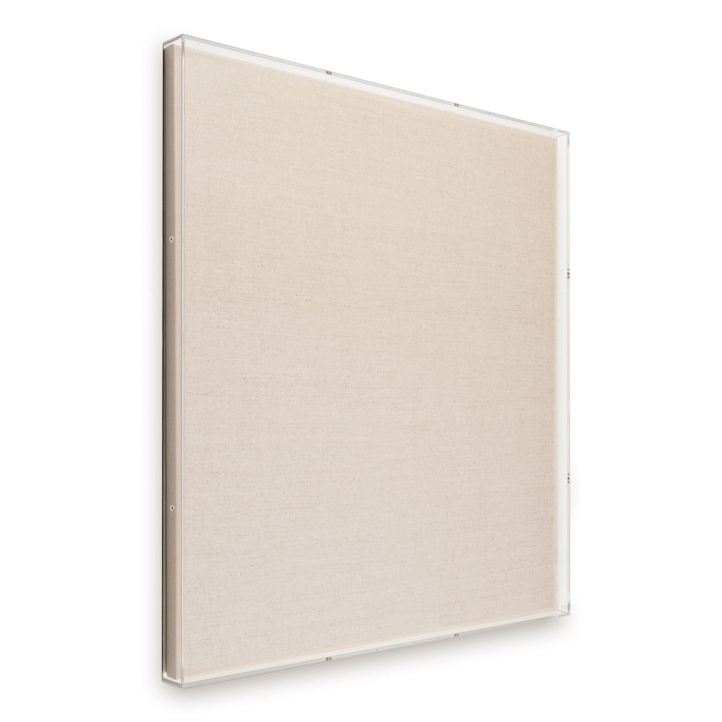 Modern Acrylic Shadowbox with Linen Canvas 2" Depth | UV Grade