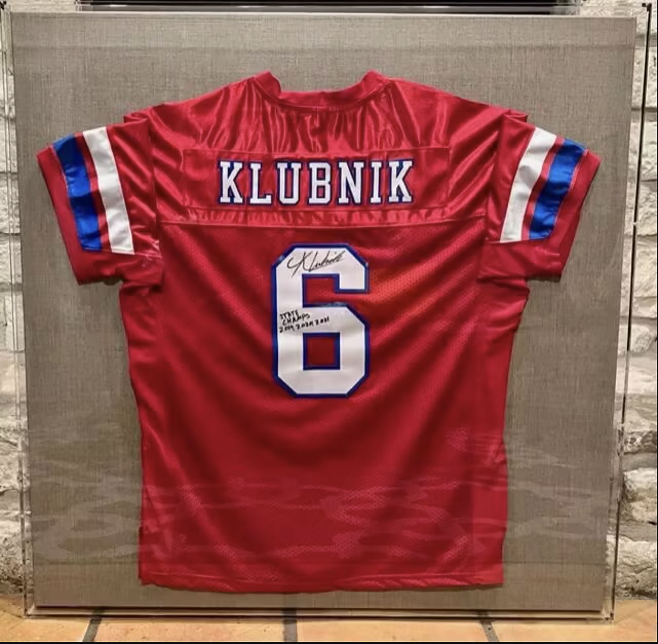 Football jersey top shadow box