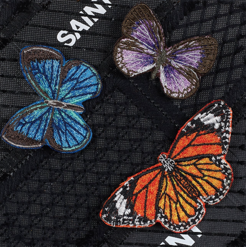 Petite Saint Laurent Butterfly Swarm by Stephen Wilson (5x5x2