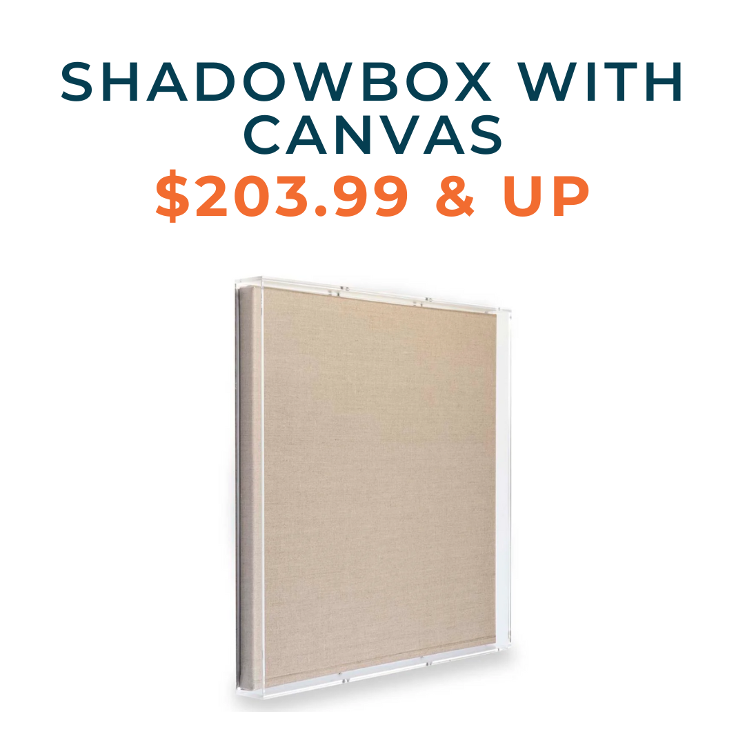 Sample Sale Shadowboxes with Canvas