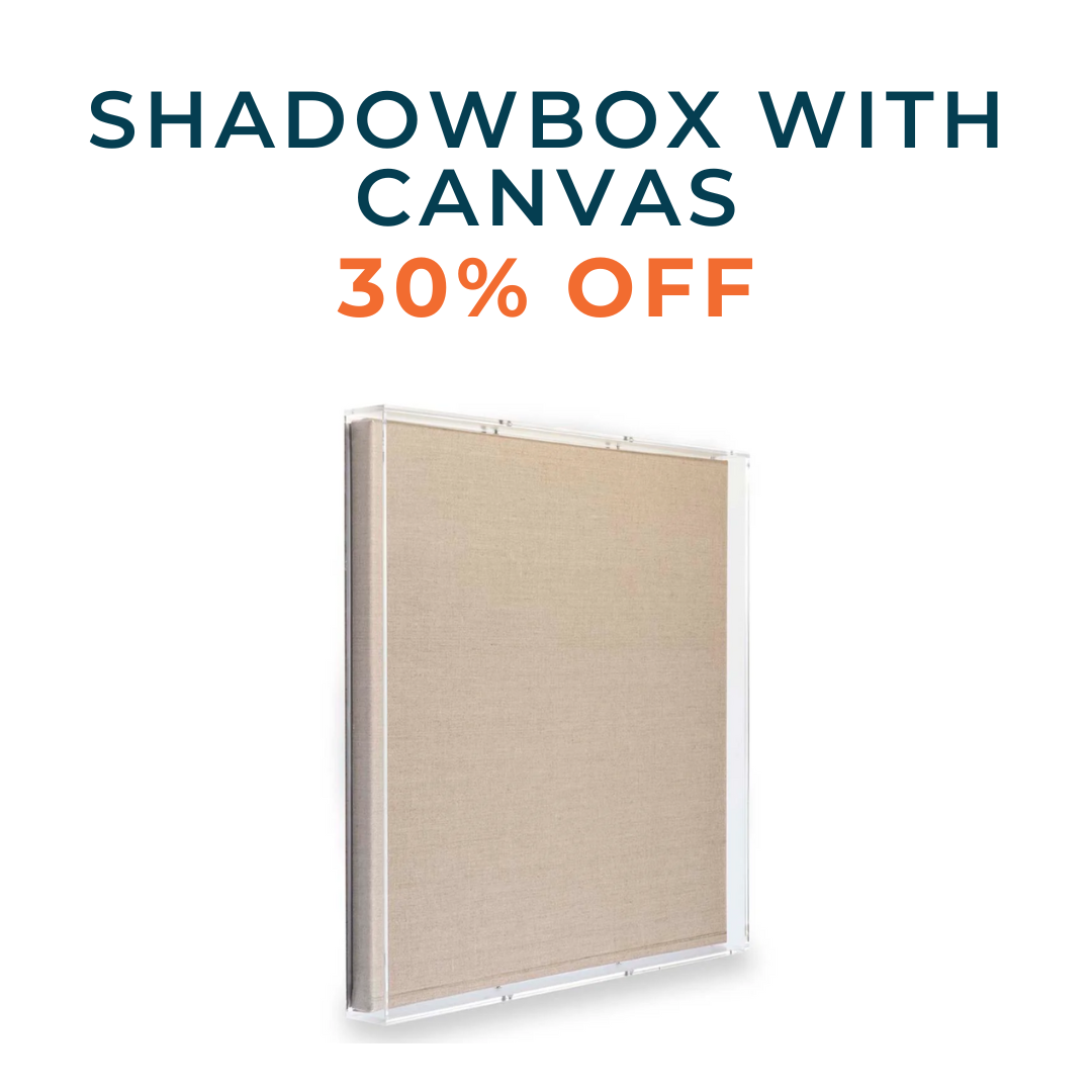 Sample Sale Shadowboxes with Canvas