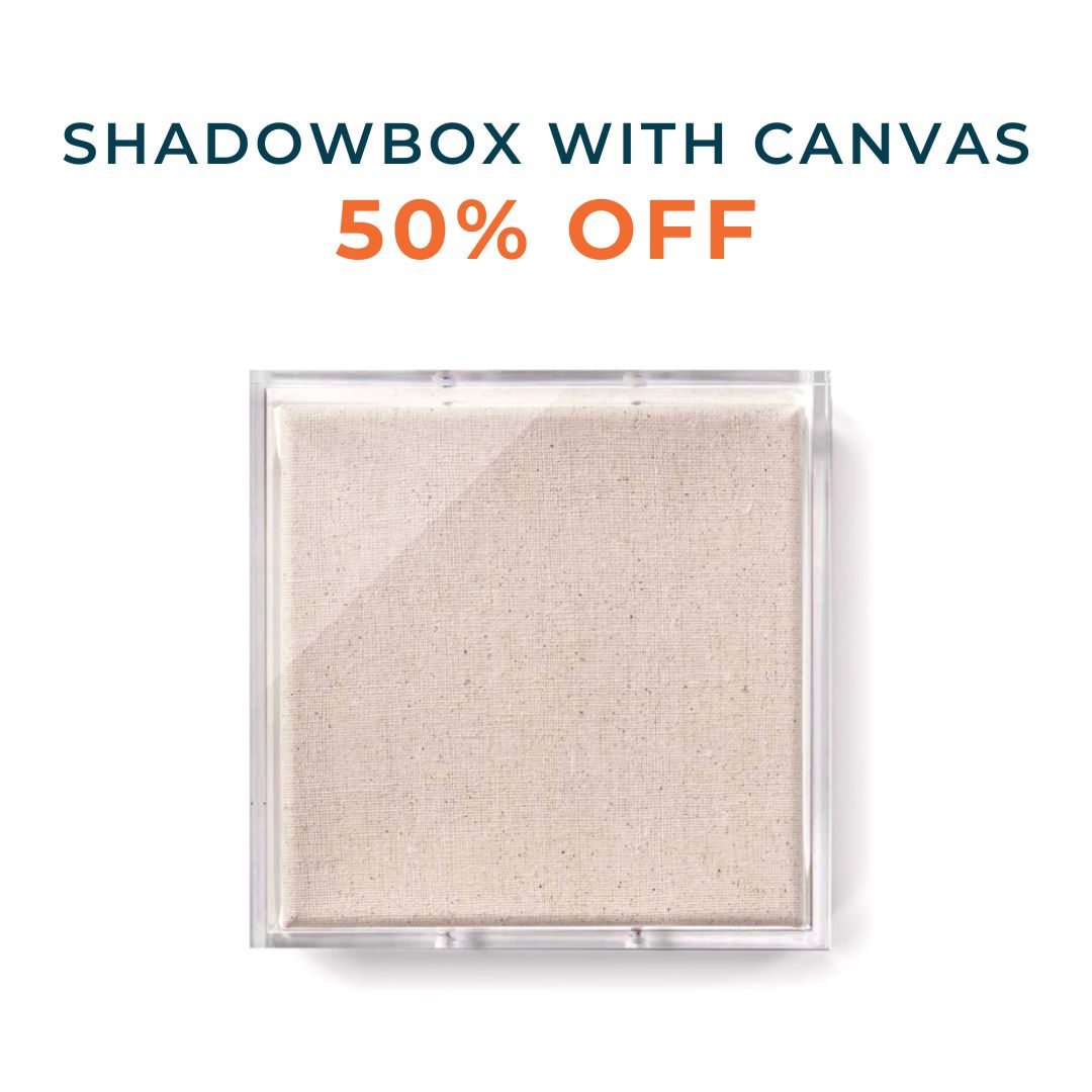 Sample Sale Shadowboxes with Canvas