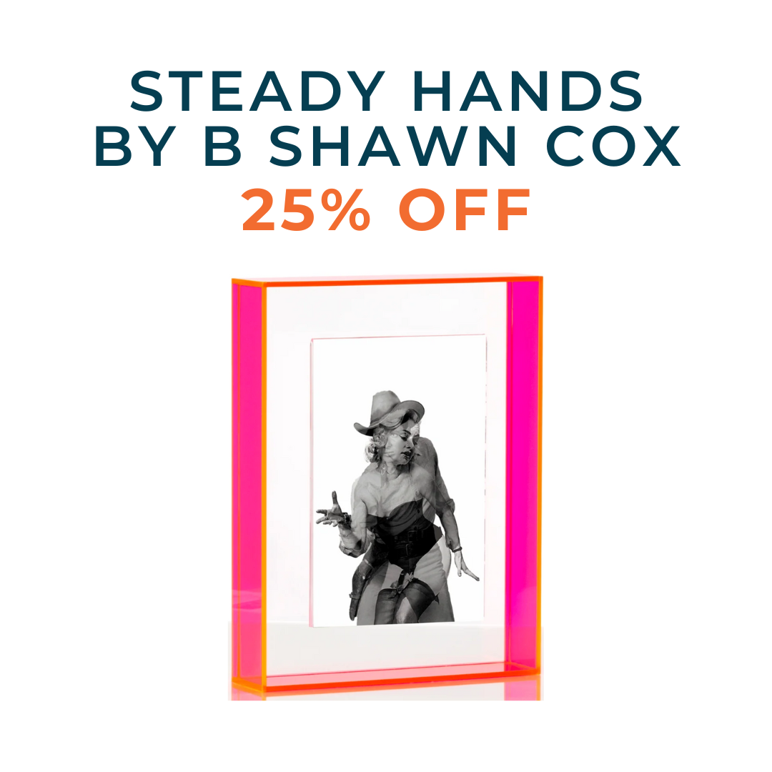 Steady Hands by B. Shawn Cox 4x6 Framed In Your Choice of Float Frame with Magnetic Photo Holder