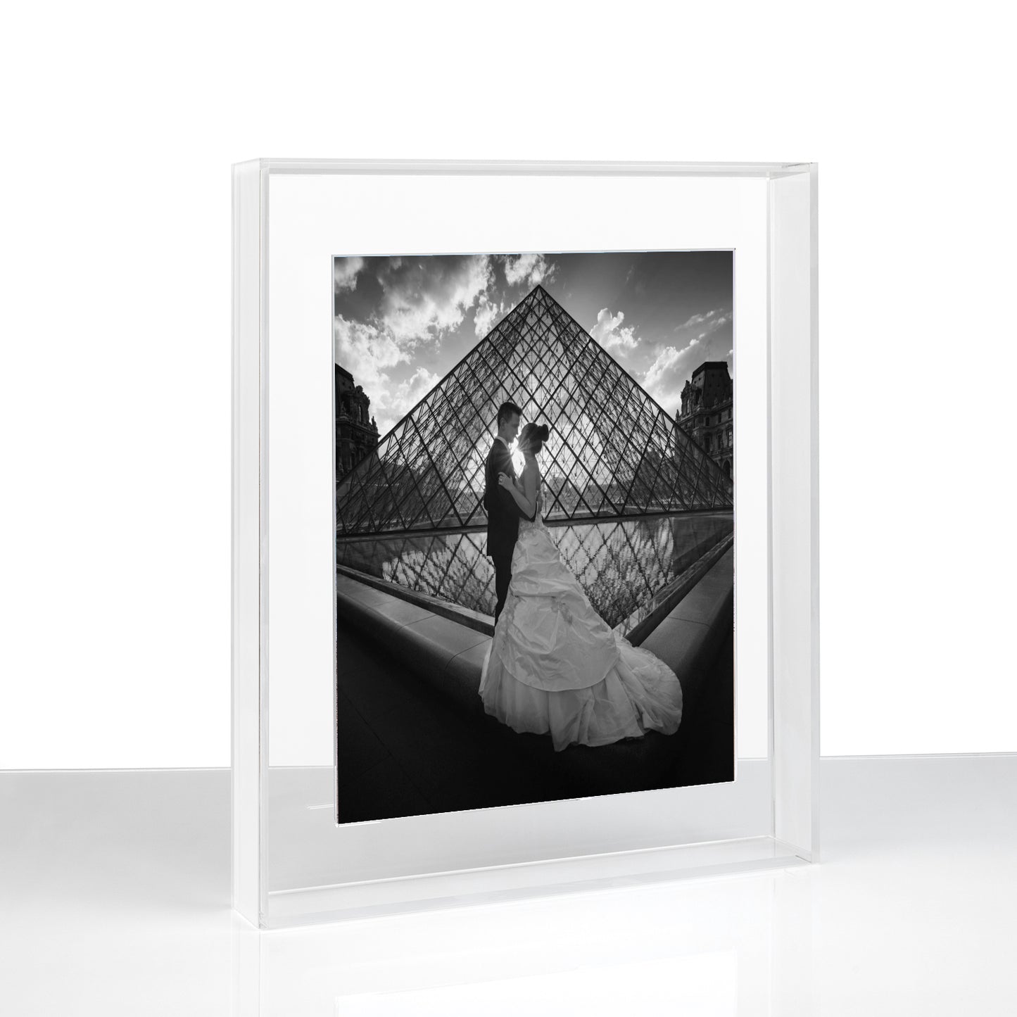 Clear Frost Wedding Float Frame