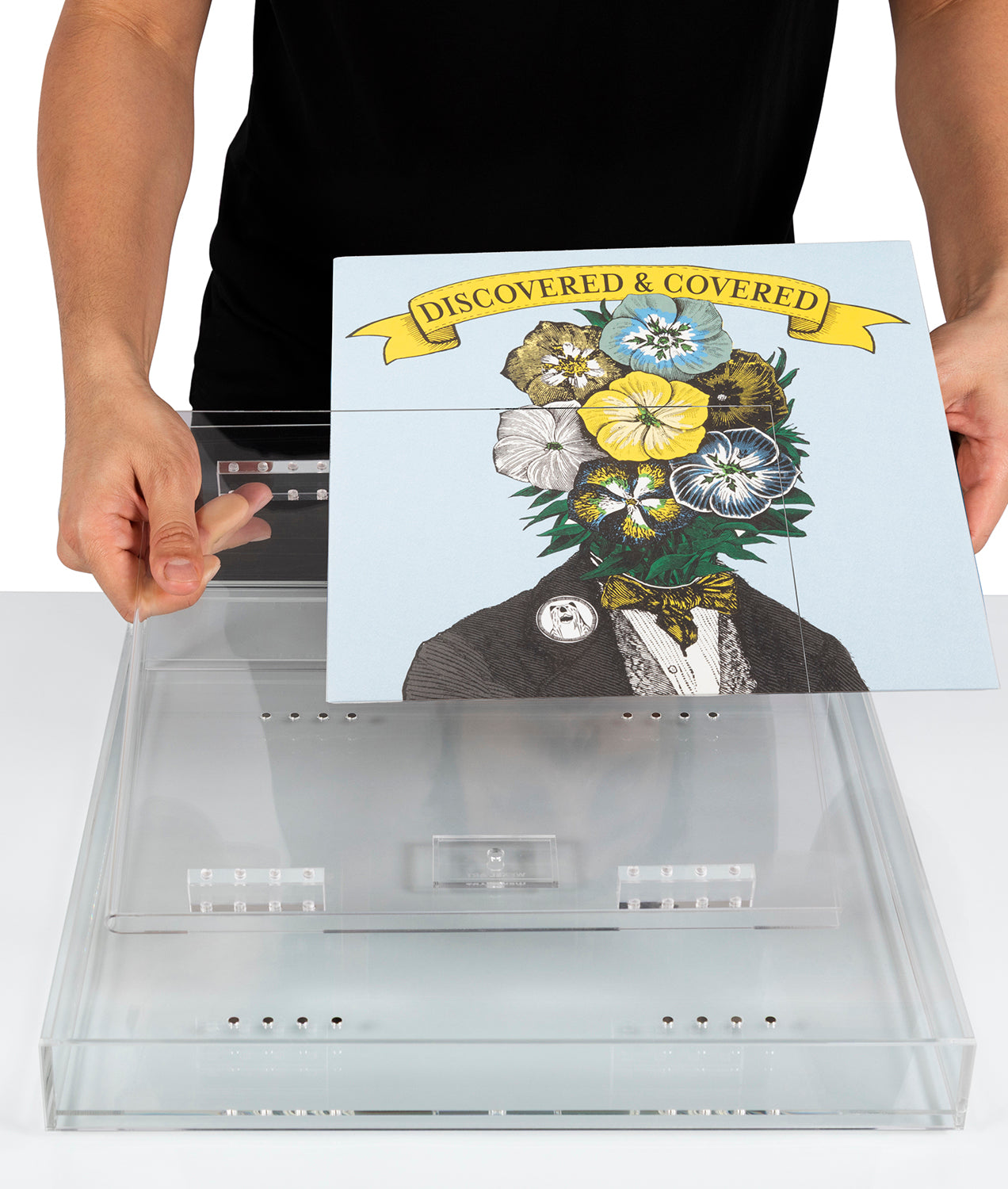 Display & Play Record Album Magnetic Float Frame