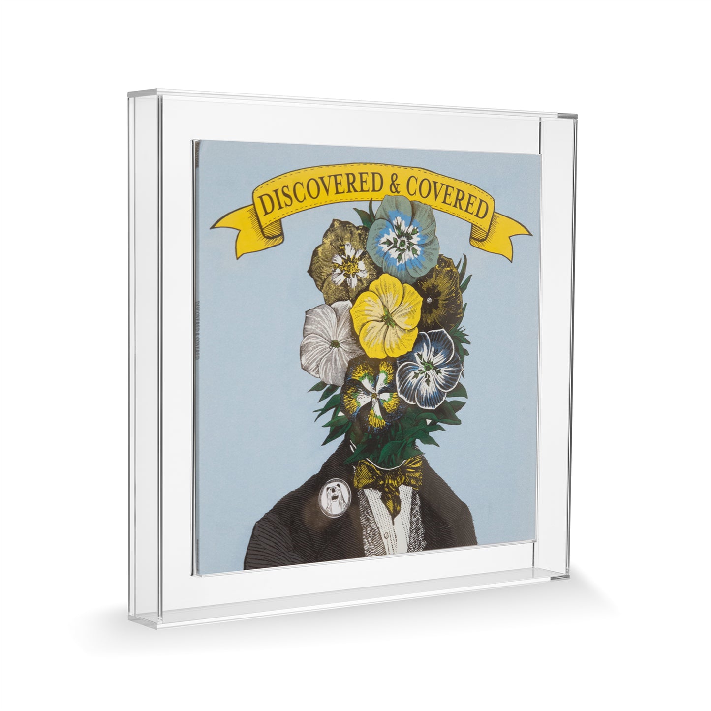 Display & Play Record Album Magnetic Float Frame