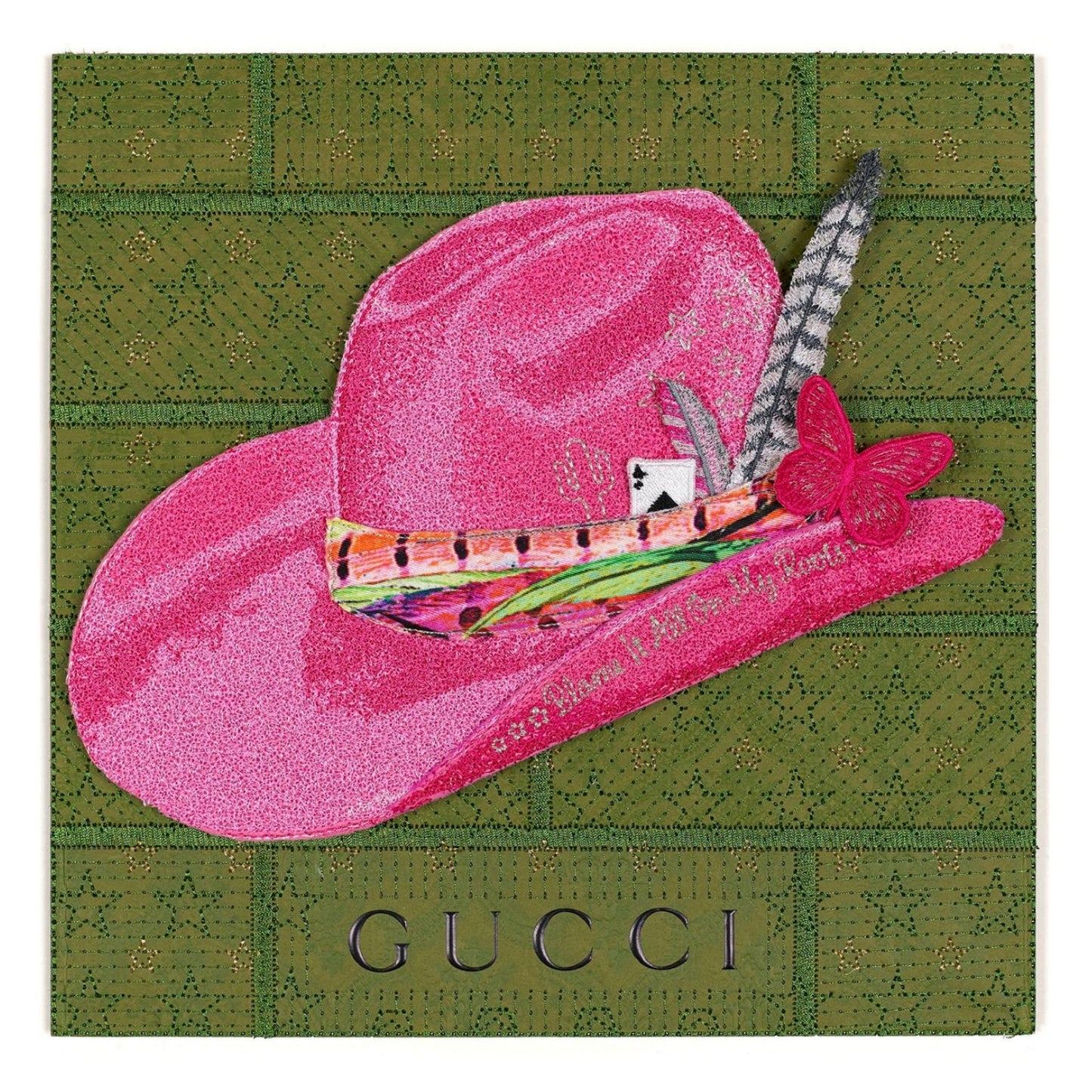 Gucci Green Aspen by Stephen Wilson (12x12x2")