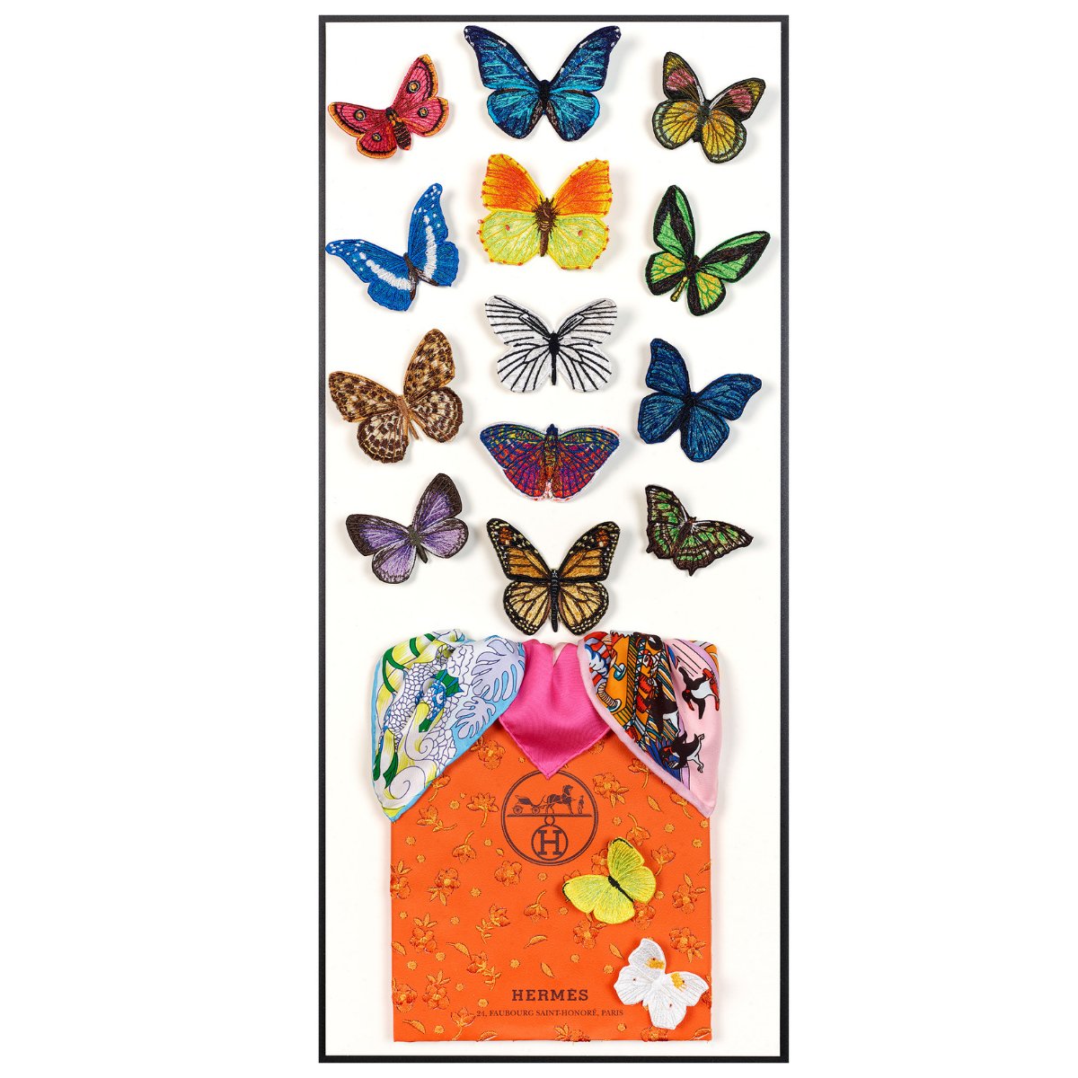 Hermès Butterfly Surprise by Stephen Wilson (12x26x2")