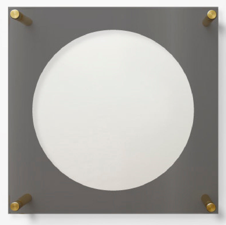 12 Inch Modern Acrylic Vinyl Album Cover Frame – 40x40cm Clear Square Wall Mount, UK Made