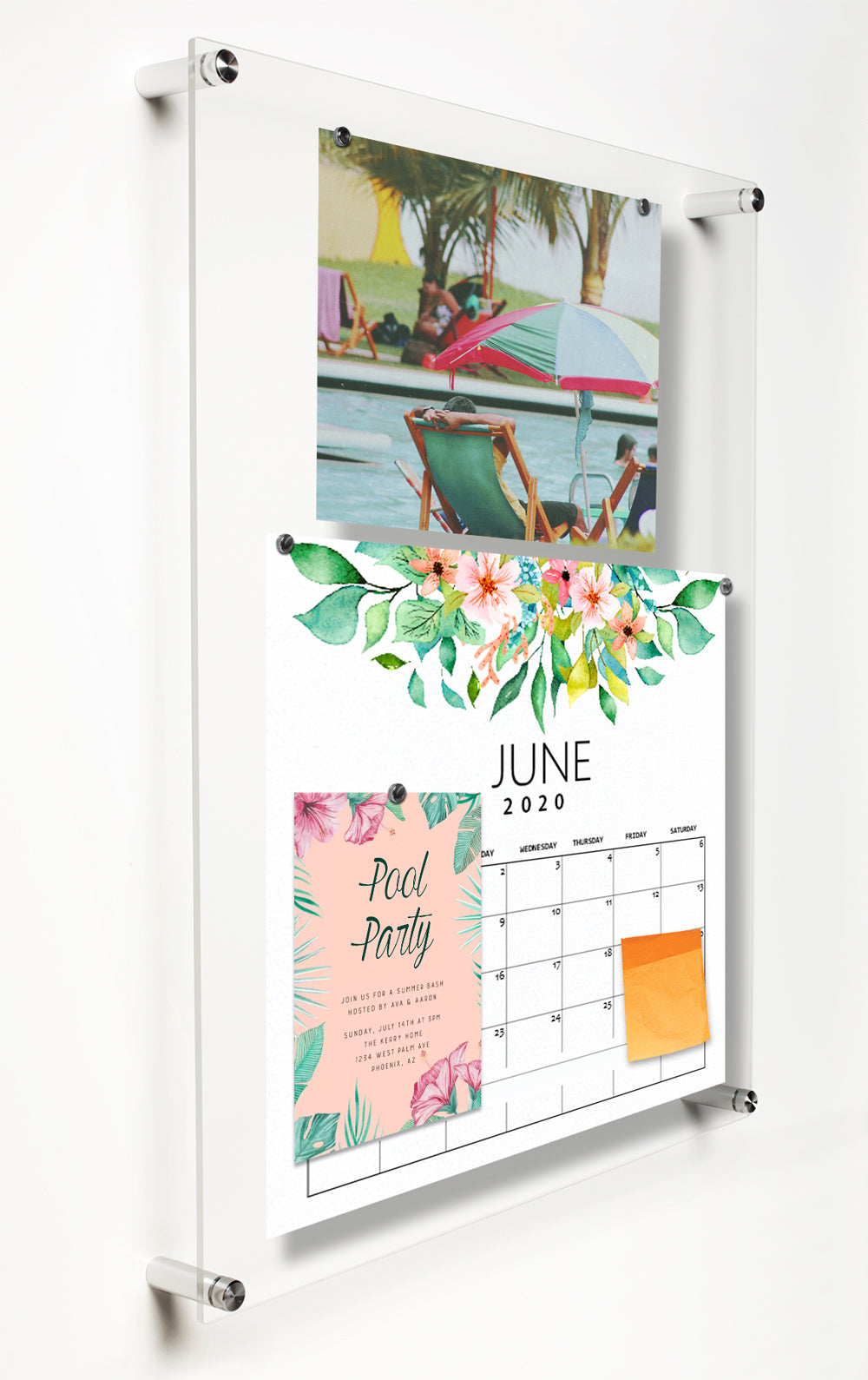 Easy Change Memo Board + Magnets