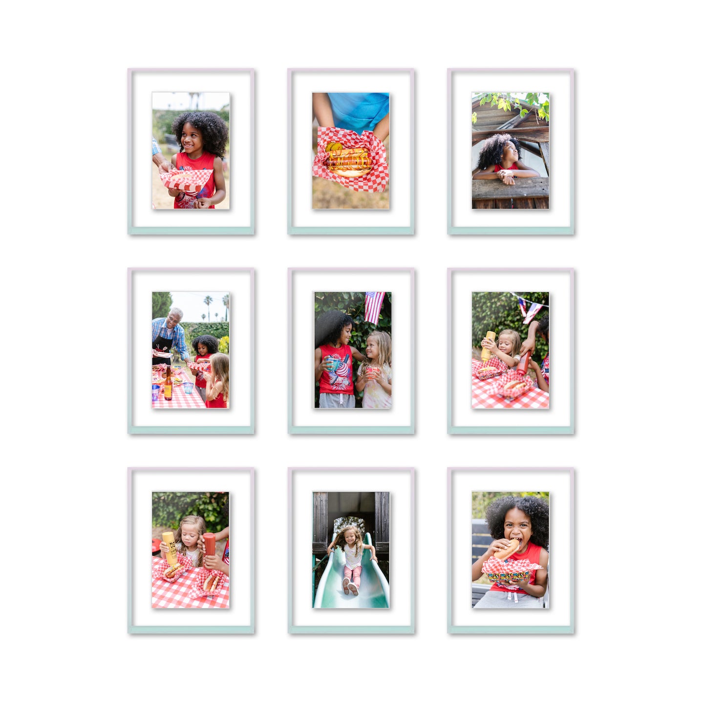 Set of 9 Floater Frames Wallscape