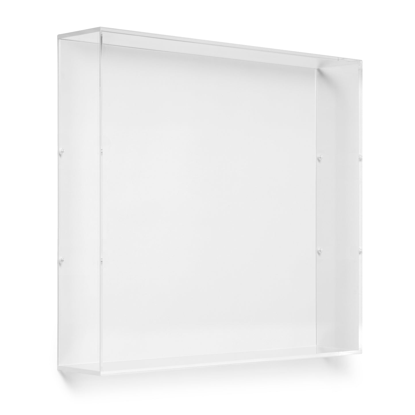 12" x 12" x 3" Modern Acrylic Shadowbox Lid Only - UV Grade