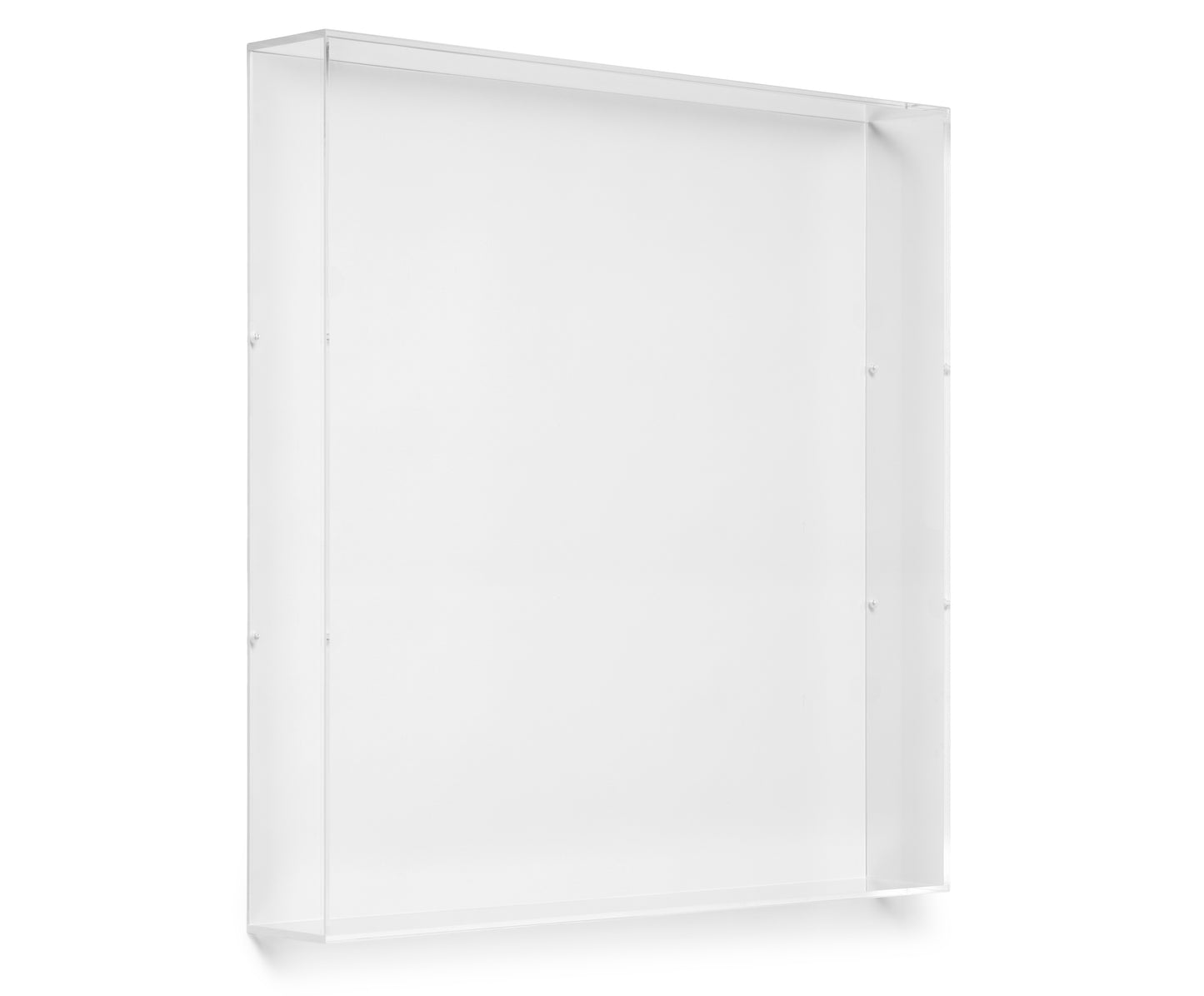 20" x 20" x 3" Modern Acrylic Shadowbox Lid Only - UV Grade
